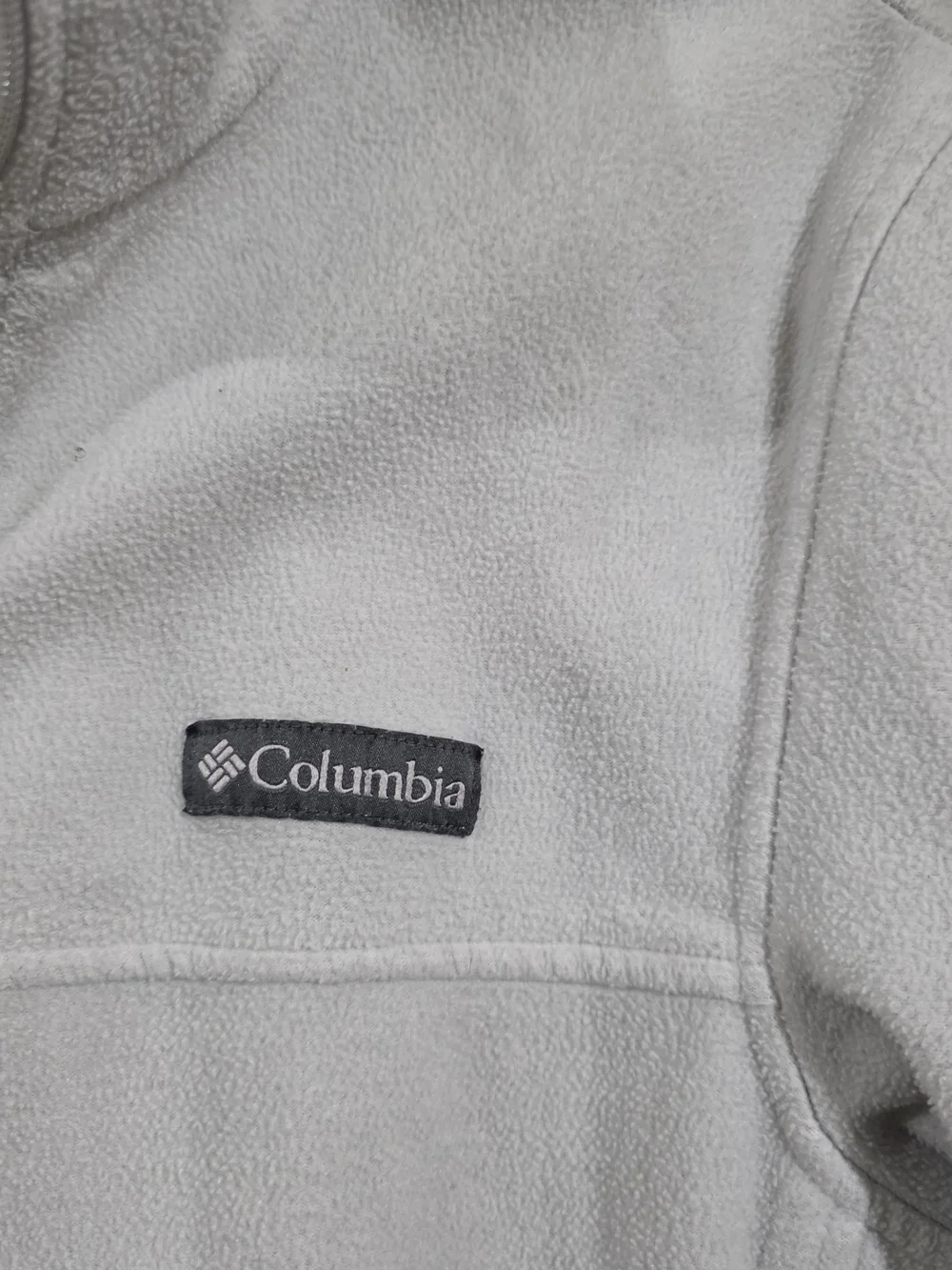 Columbia Grey Full-Zip Fleece Jacket - Men's Used Size M